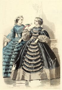 Puzzle - Ladies Fashion - 1860 Ladies in Blue