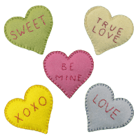 Candy Hearts Pastel