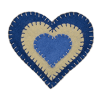 Heart Ornament - Blue