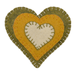 Heart Ornament - Lt. Green