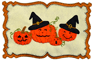 Bewitched Pumpkin Mat