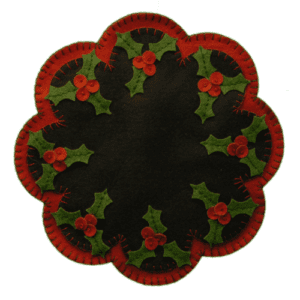 Christmas Holly Mat