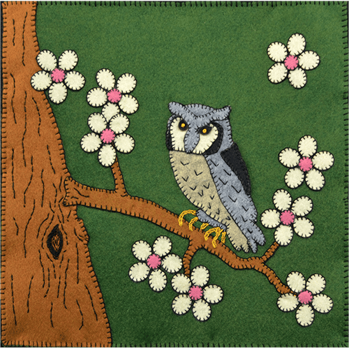 Cherry Blossom Dreams - White Faced Owl