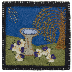 Countryside Garden - Bird Bath - Wall Hanging