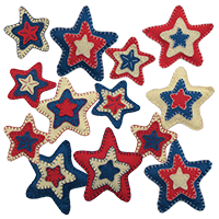 Patriotic Star Garland