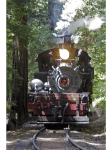 Narrow Gauge Railroad in Roaring Camp, Felton, CA